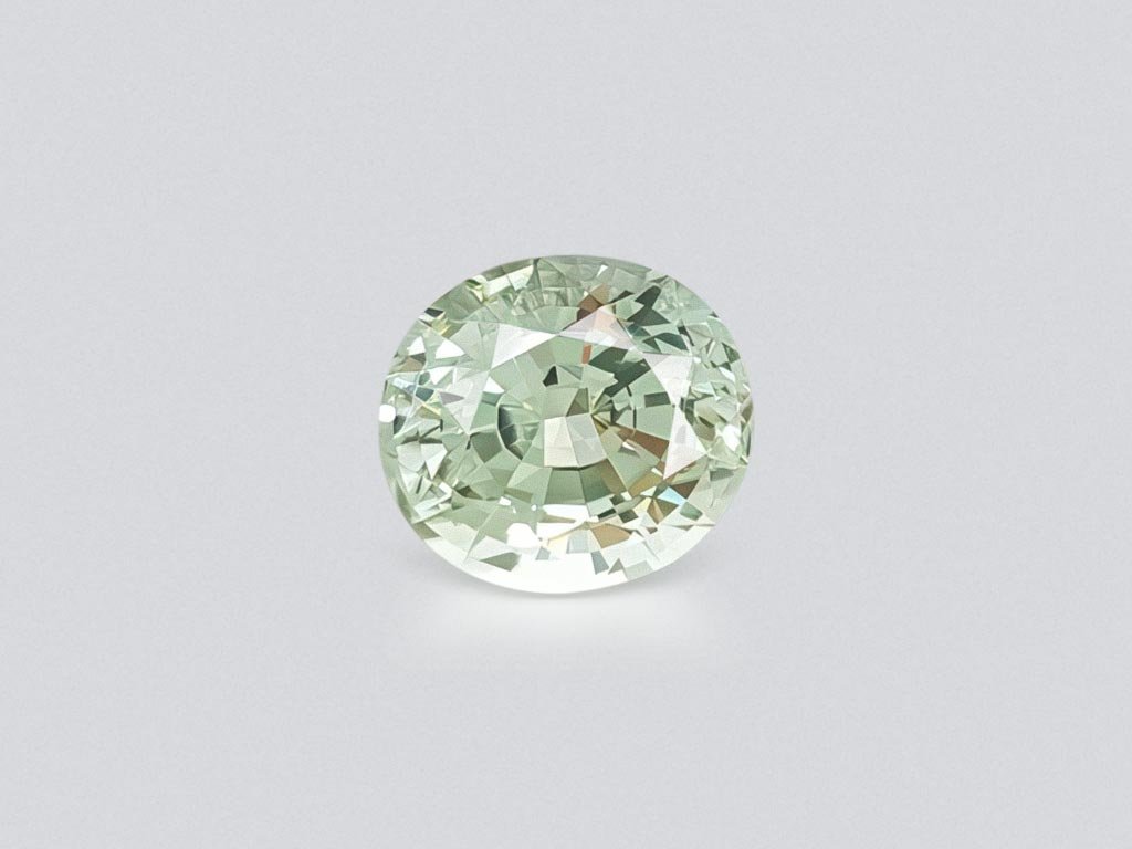 Light green oval cut tourmaline 4.02 ct Image №1
