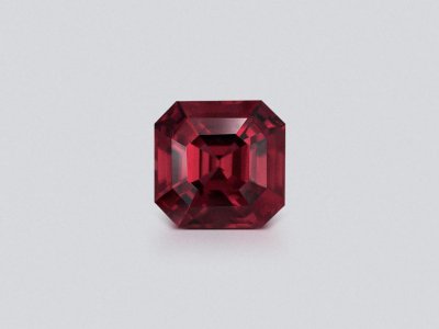 Octagon cut red pink zircon 8.00 carats, Tanzania  photo
