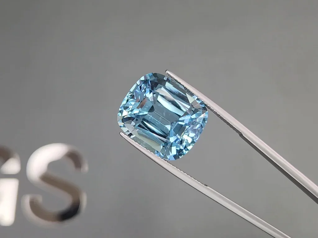 Large Cushion cut aquamarine 19.78 carats, Madagascar Image №3