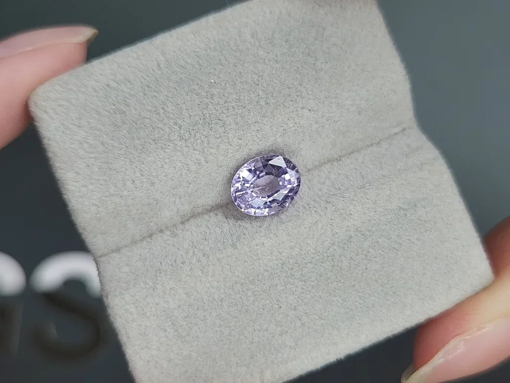 Lavender spinel in oval cut 2.01 carats, Tanzania Image №4