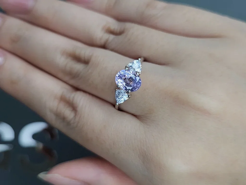 Lavender spinel in oval cut 2.01 carats, Tanzania Image №5