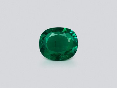 Emerald Vivid Green cushion cut 0.93 carats, Panjshir photo