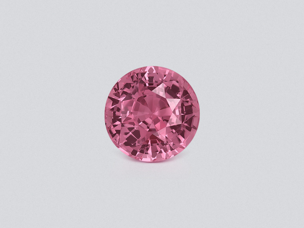 Unheated sapphire Padparadscha with Sunset hue round cut 2.02 carats, Sri Lanka Image №1