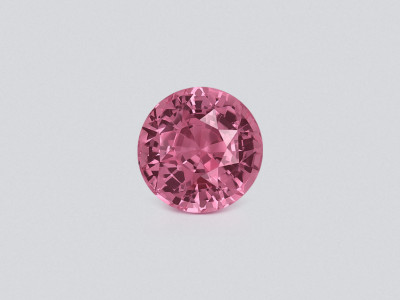 Unheated sapphire Padparadscha with Sunset hue round cut 2.02 carats, Sri Lanka photo