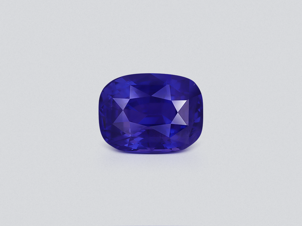 Unheated purple sapphire cushion cut 4.58 carats, Sri Lanka Image №1
