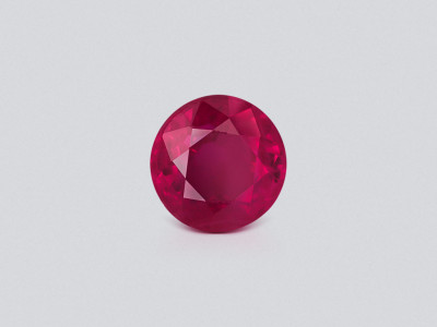 Ruby Pigeon Blood round cuts 0.96 carats, Burma photo