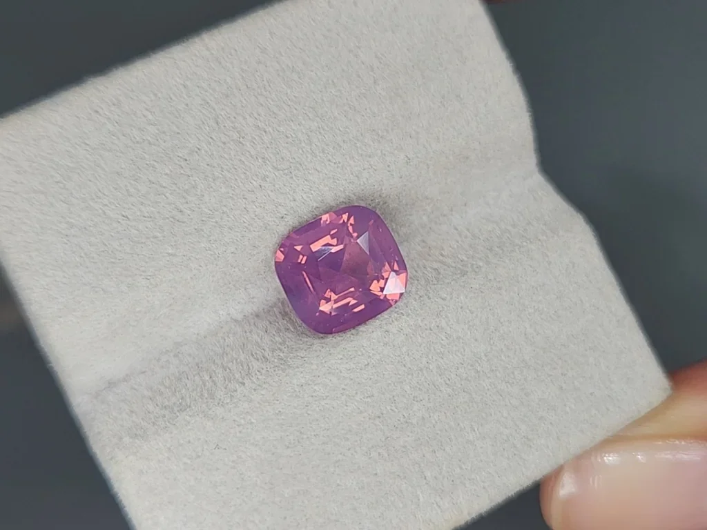 Spinel Mahenge milky cushion cut 3.53 carats, Tanzania Image №4