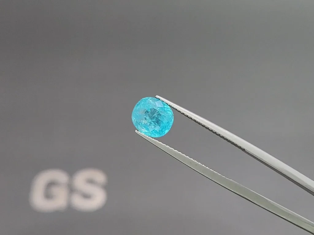 Neon blue Paraiba tourmaline cushion cut 2.31 carats, Mozambique Image №3