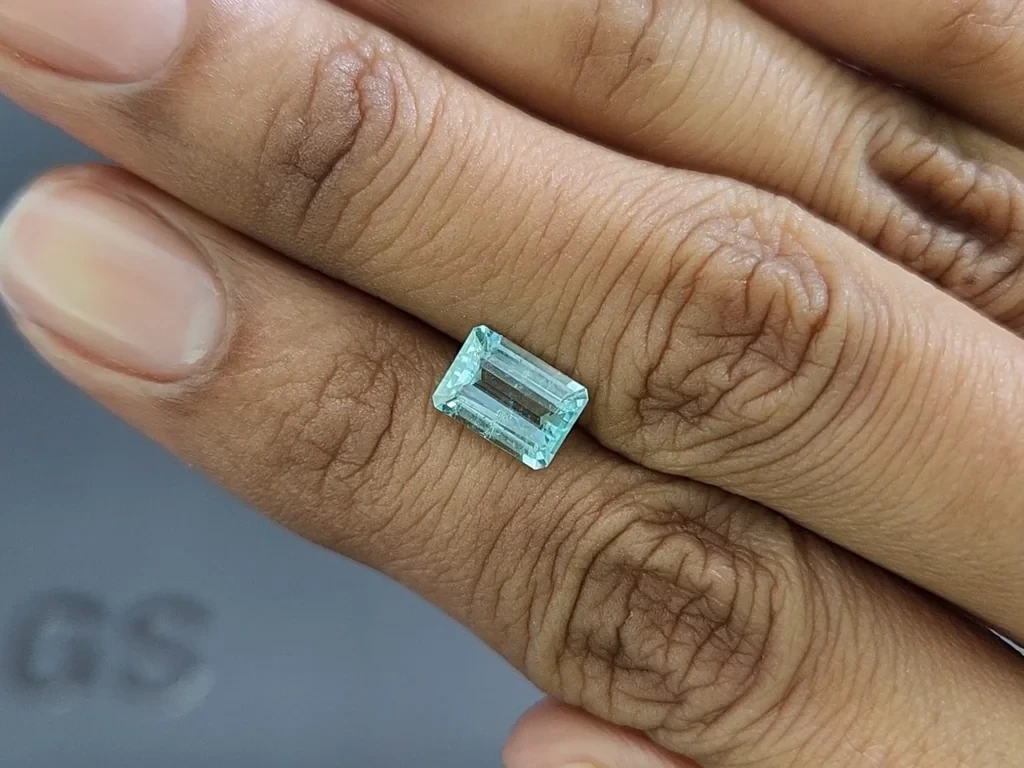 Paraiba tourmaline octagon cut 1.60 carats, Mozambique Image №2