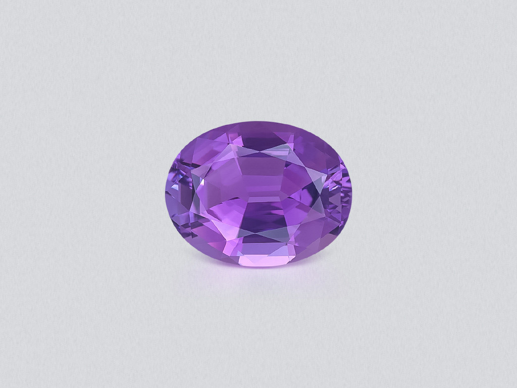 Amethyst high precisioncut oval cut 12.99 carats, Brazil Image №1