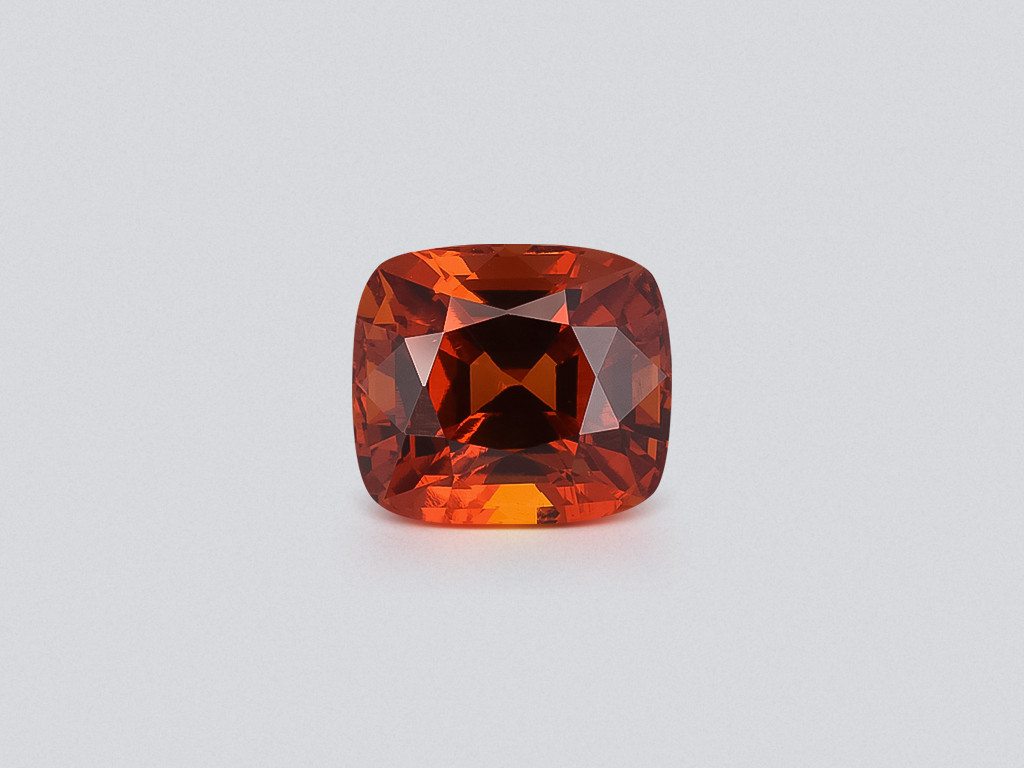 Garnet spessartine cushion cut 4.99 carats, Tanzania Image №1