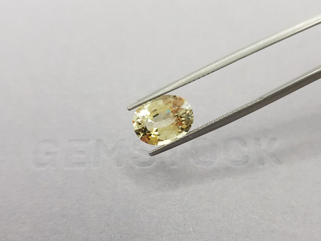 Golden yellow oval cut tourmaline 2.88 ct Image №5