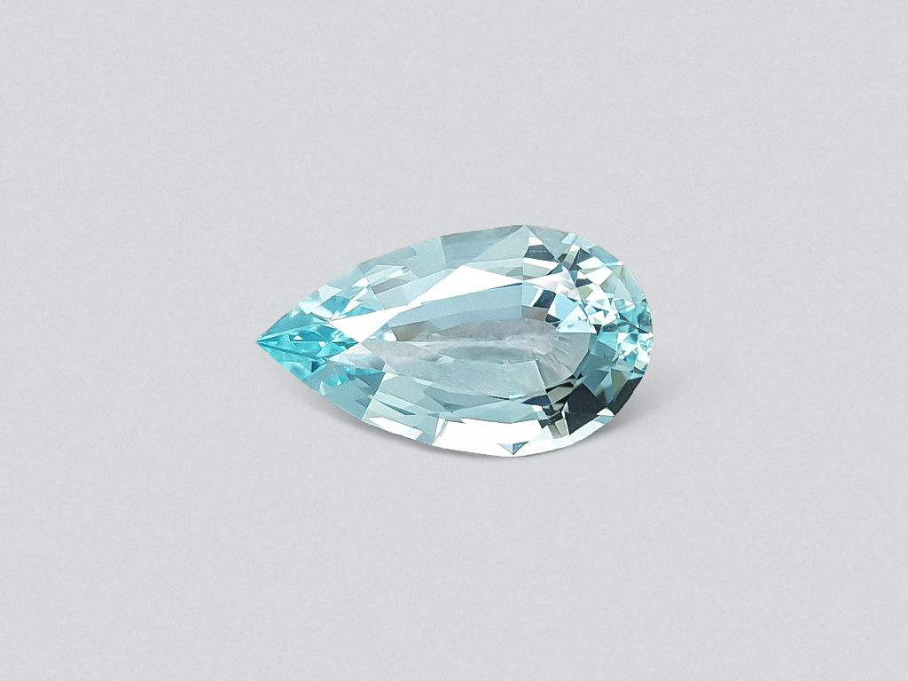 Large African aquamarine in pear cut 7.90 carats Image №1