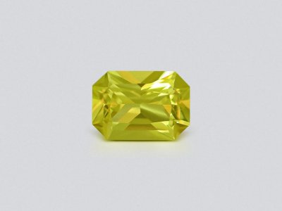 Untreated greenish-yellow sapphire in radiant cut  0.94 carats, Madagascar photo