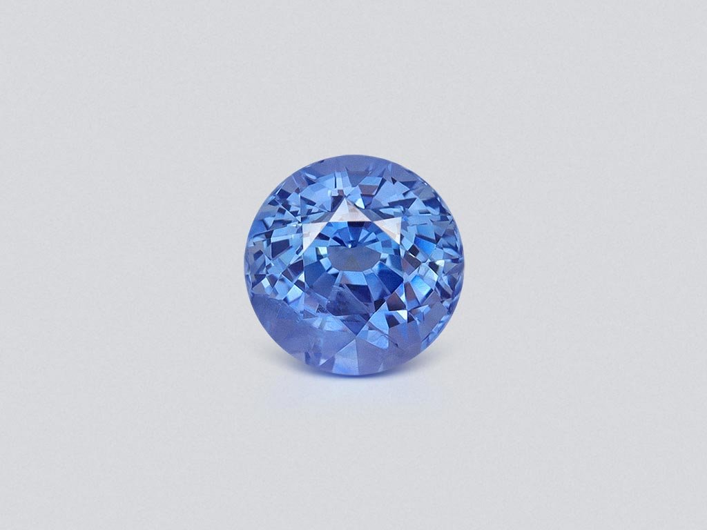 Cornflower blue sapphire in round cut 2.27 carats, Sri Lanka Image №1