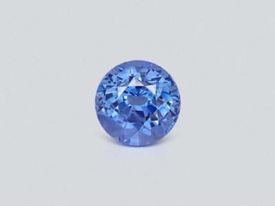 Cornflower blue sapphire in round cut 2.27 carats, Sri Lanka photo
