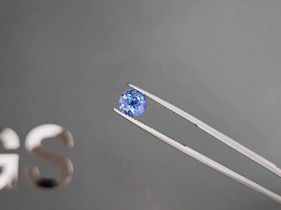 Cornflower blue sapphire in round cut 2.27 carats, Sri Lanka Image №2
