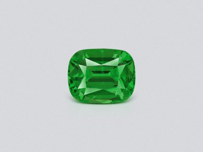 Intense Green tsavorite garnet in cushion cut 2.83 carats, Tanzania photo