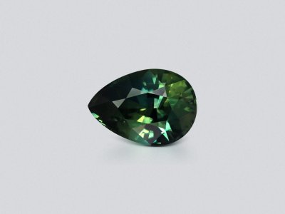 Bi-color sapphire in pear cut 1.58 carats, Madagascar photo