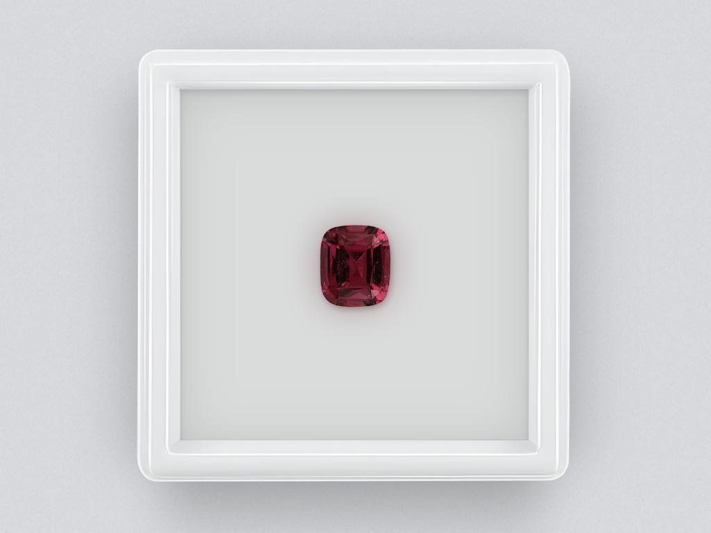 Rhodolite garnet cushion cut 2.28 carats, Tanzania Image №1