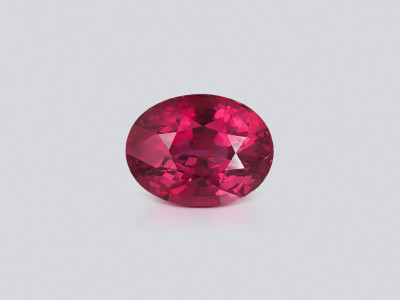 Unheated Pigeon's Blood red ruby in oval cut 5.13 carats, Mozambique photo