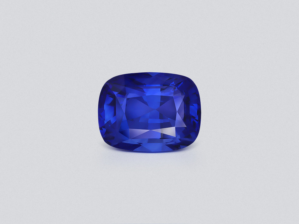Sapphire Royal Blue cushion cut 5.10 carats, Sri Lanka  Image №1