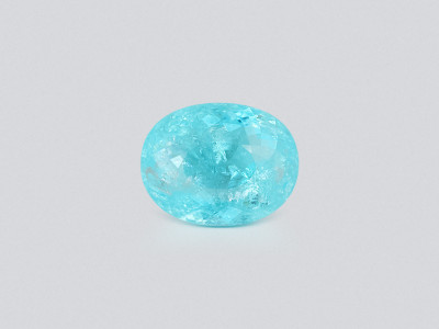 Neon blue Paraiba tourmaline oval cut 5.58 carats, Mozambique photo