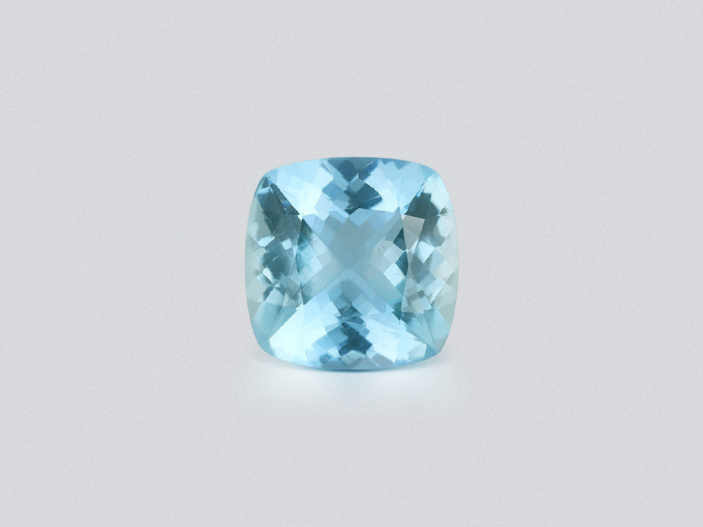 Large aquamarine cushion cut 13.26 carats, Africa Image №1