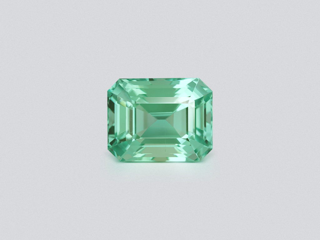 Unique Lagoon green beryl in octagon cut 22.34 carats, Nigeria Image №1