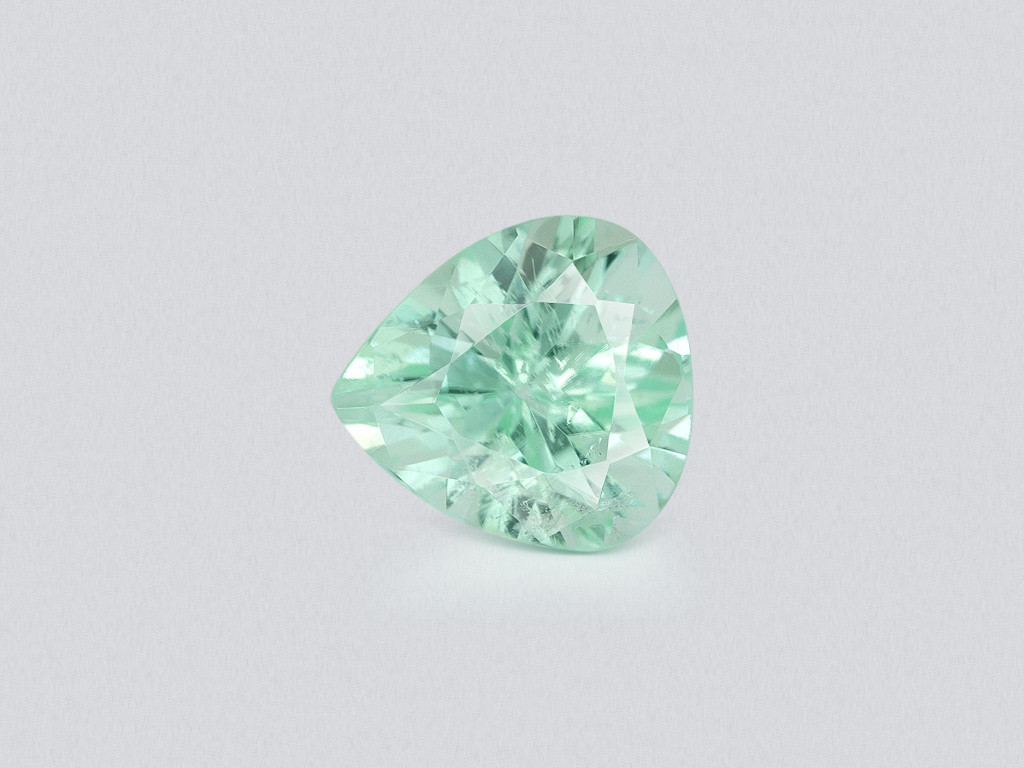 Paraiba tourmaline pear cut 0.84 carats, Mozambique Image №1