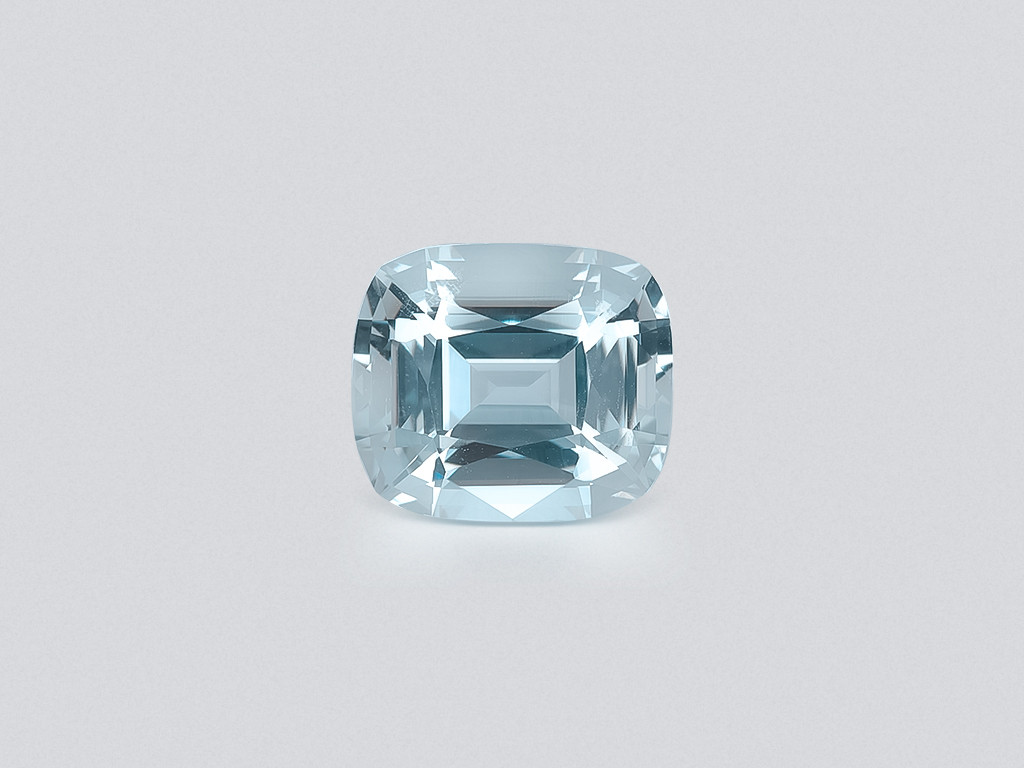 Aquamarine cushion cut 2.98 carats, Madagascar  Image №1