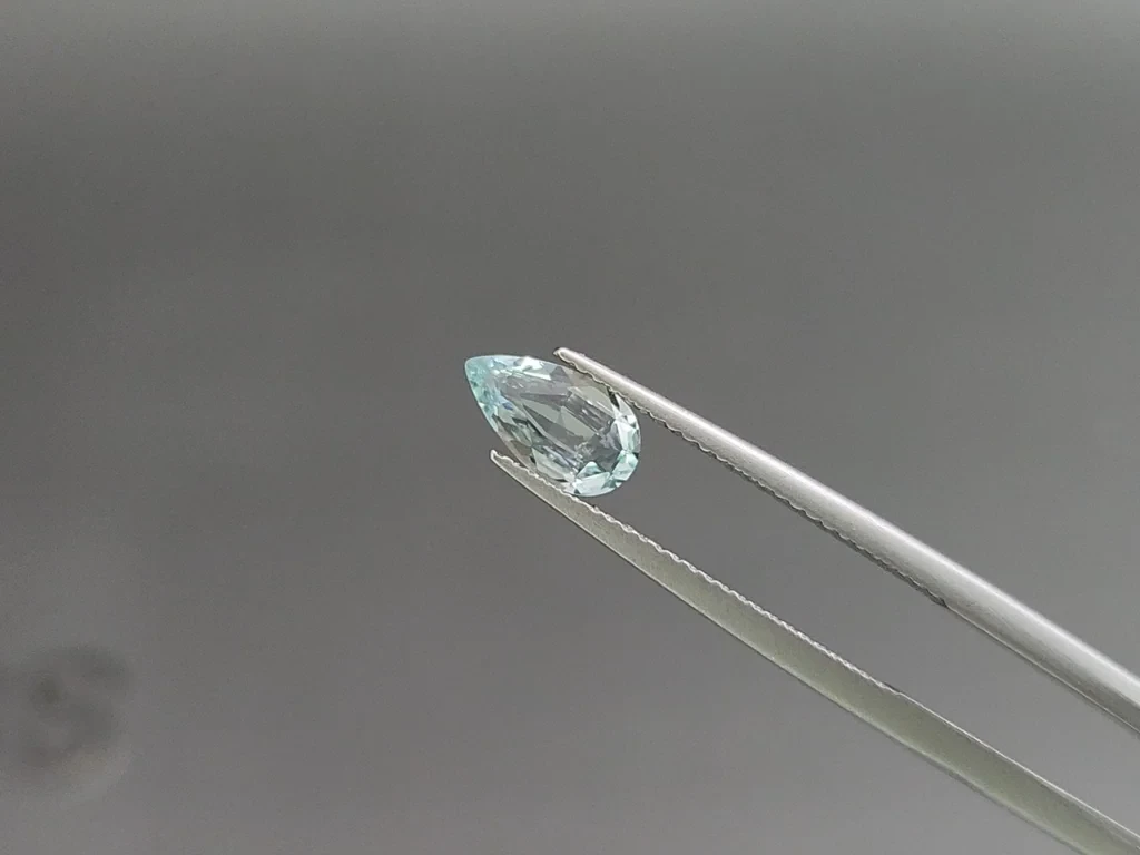 Set of aquamarines in pear cut 2.10 carats, Madagascar Image №2
