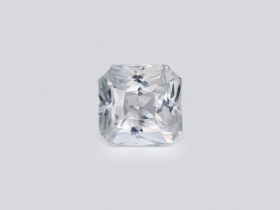 White sapphire radiant cut  2.51 carats, Sri Lanka photo