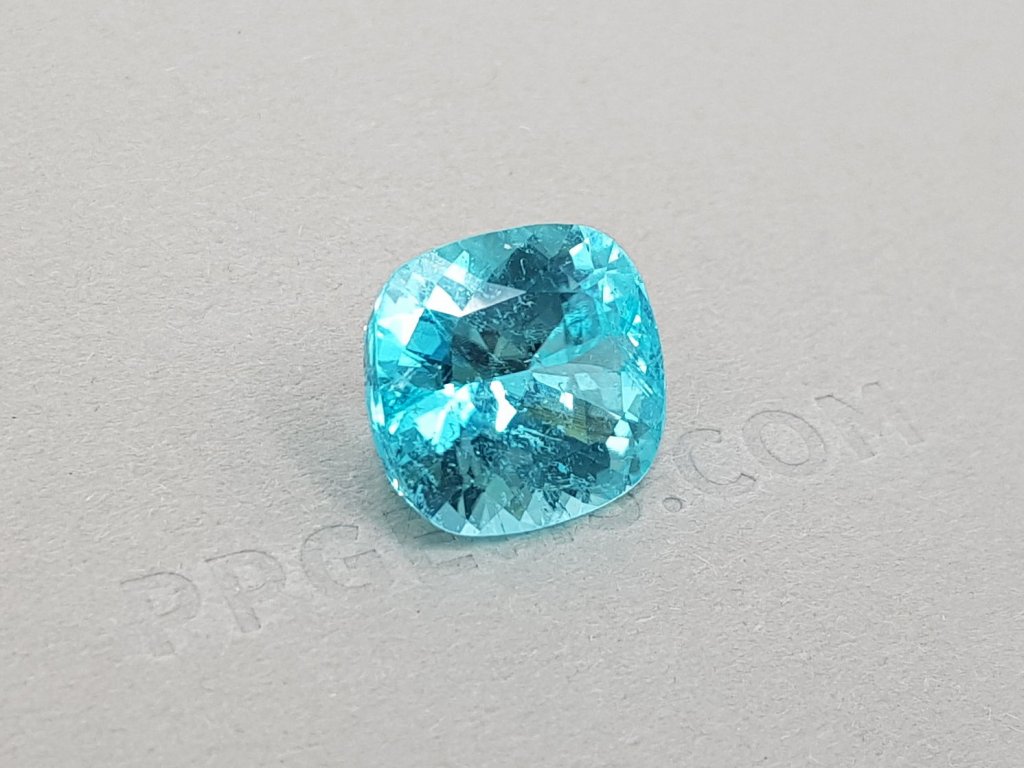 Large rich cushion-shaped Paraiba tourmaline 11.69 ct, GIA Image №3