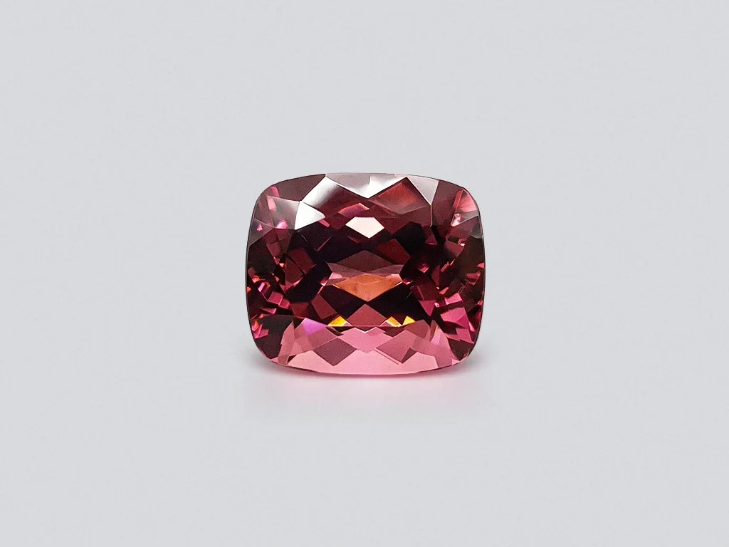 Bright, rich cushion cut rubellite 17.46 ct, Africa Image №1