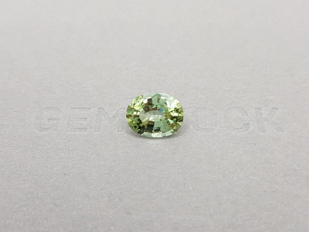 Yellowish green oval cut tourmaline 3.19 ct Image №1