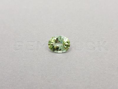 Yellowish green oval cut tourmaline 3.19 ct photo