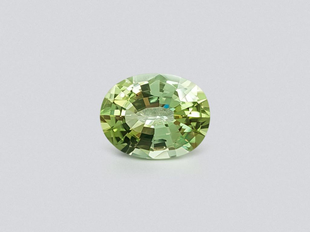 Yellowish green oval cut tourmaline 3.19 ct Image №1