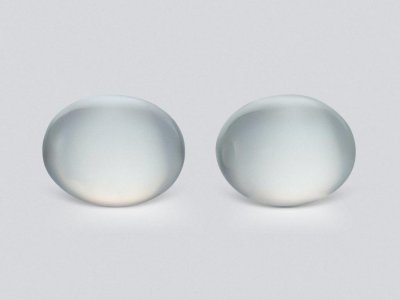 Pair of oval cut moonstones 10.43 carats, Burma  photo