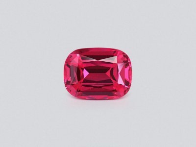 Vibrant Pink-Red spinel Mahenge in cushion cut 5.86 carats, Tanzania  photo