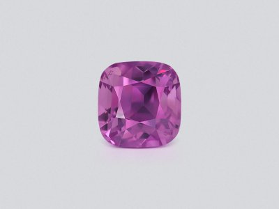 Unheated pink sapphire rutile silk effect cushion cut 4.52 carats, Sri Lanka photo
