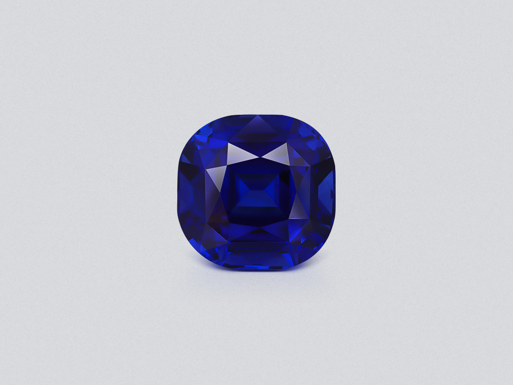 Large sapphire Royal Blue cushion cut 30.67 carats, Sri Lanka  Image №1