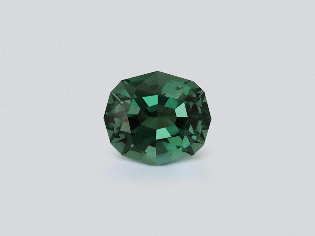 Green tourmaline cushion cut 1.24 carats, Africa Image №1