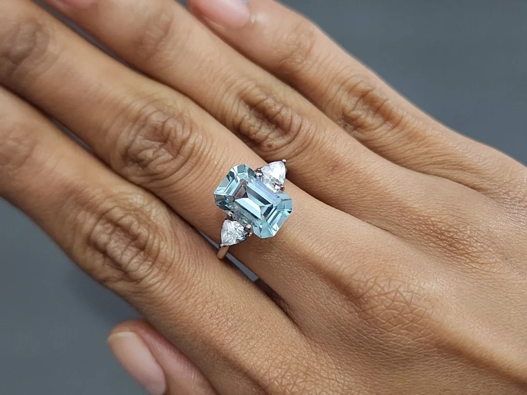 Aquamarine octagon cut 3.96 carats, Madagascar Image №5