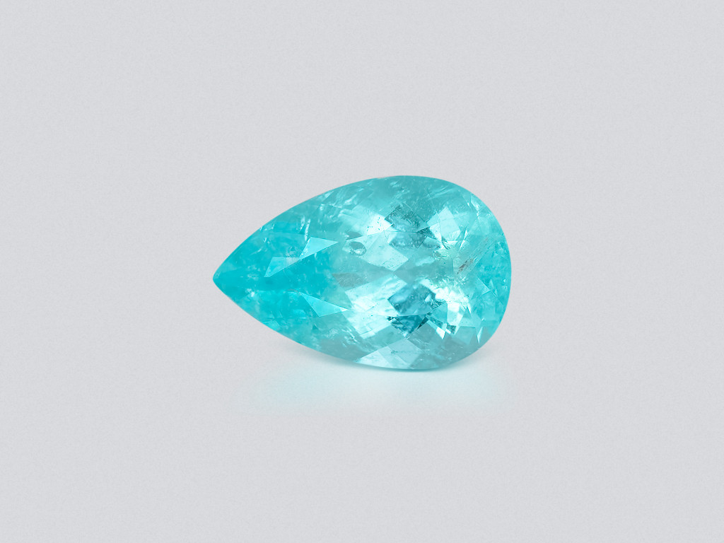 Neon blue Paraiba tourmaline pear cuts 5.94 carats, Mozambique Image №1