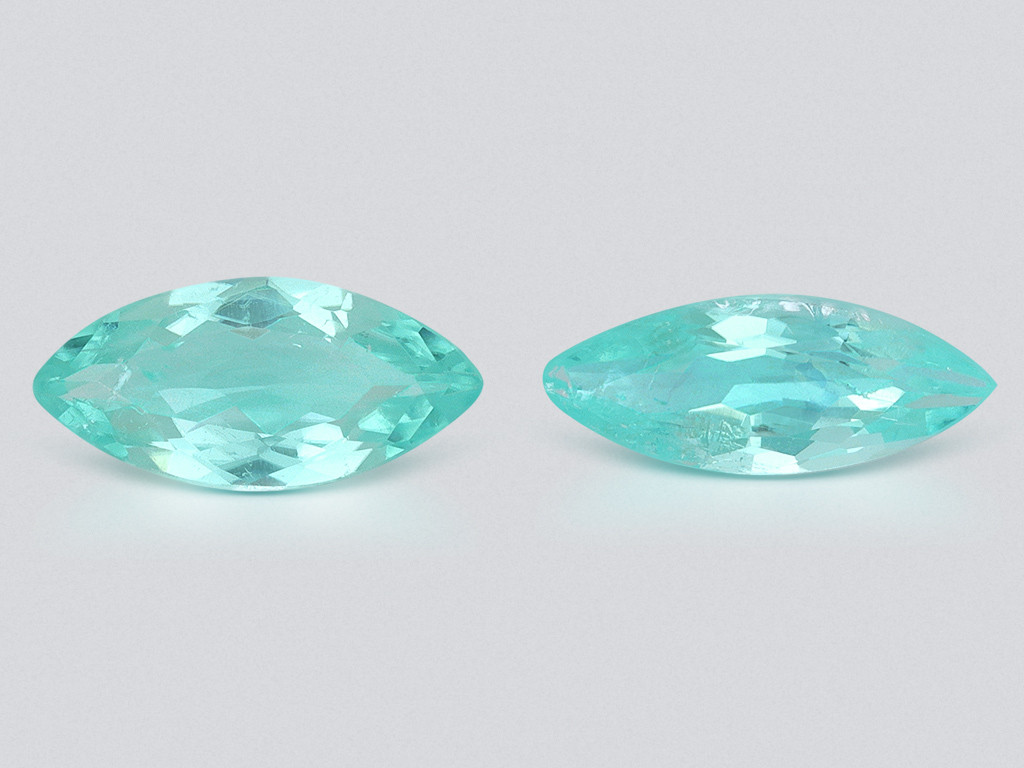 Neon Paraiba tourmaline marquise cut 1.36 carats, Mozambique Image №1