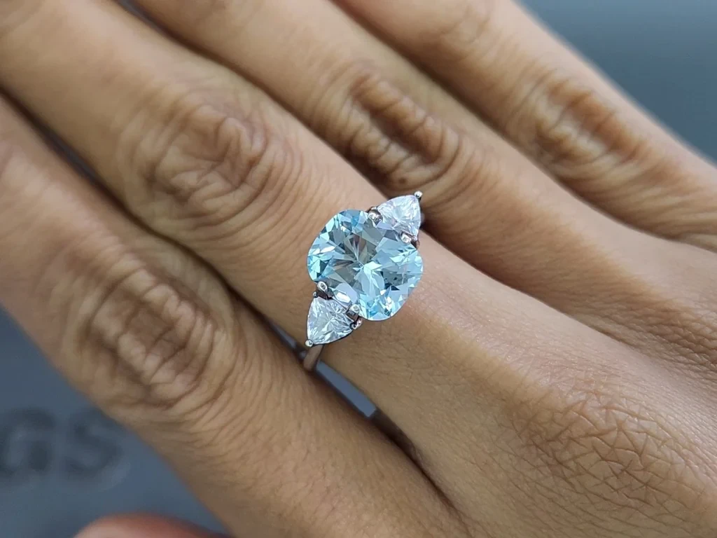 Aquamarine  cushion cut 2.43 carats, Madagascar  Image №5