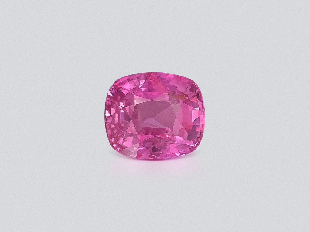 Unheated pink sapphire cushion cut 2.65 carats, Sri Lanka Image №1