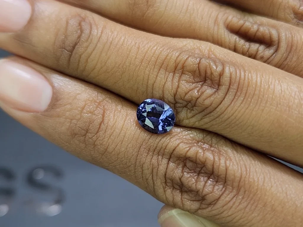 Cobalt spinel oval cut 2.09 carats, Sri Lanka Image №2