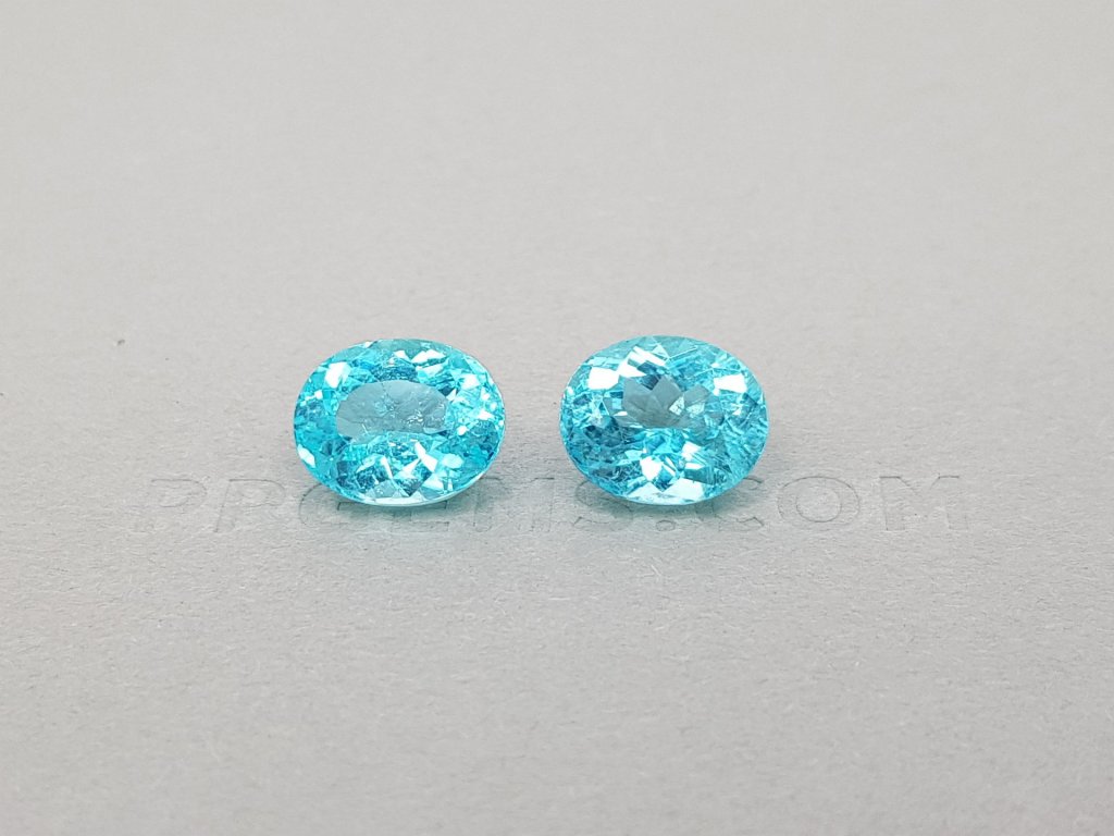 Pair of neon paraiba tourmalines 6.44 ct Image №1